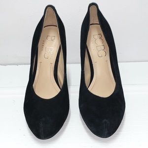 BCBC Paris Black Suede Pumps